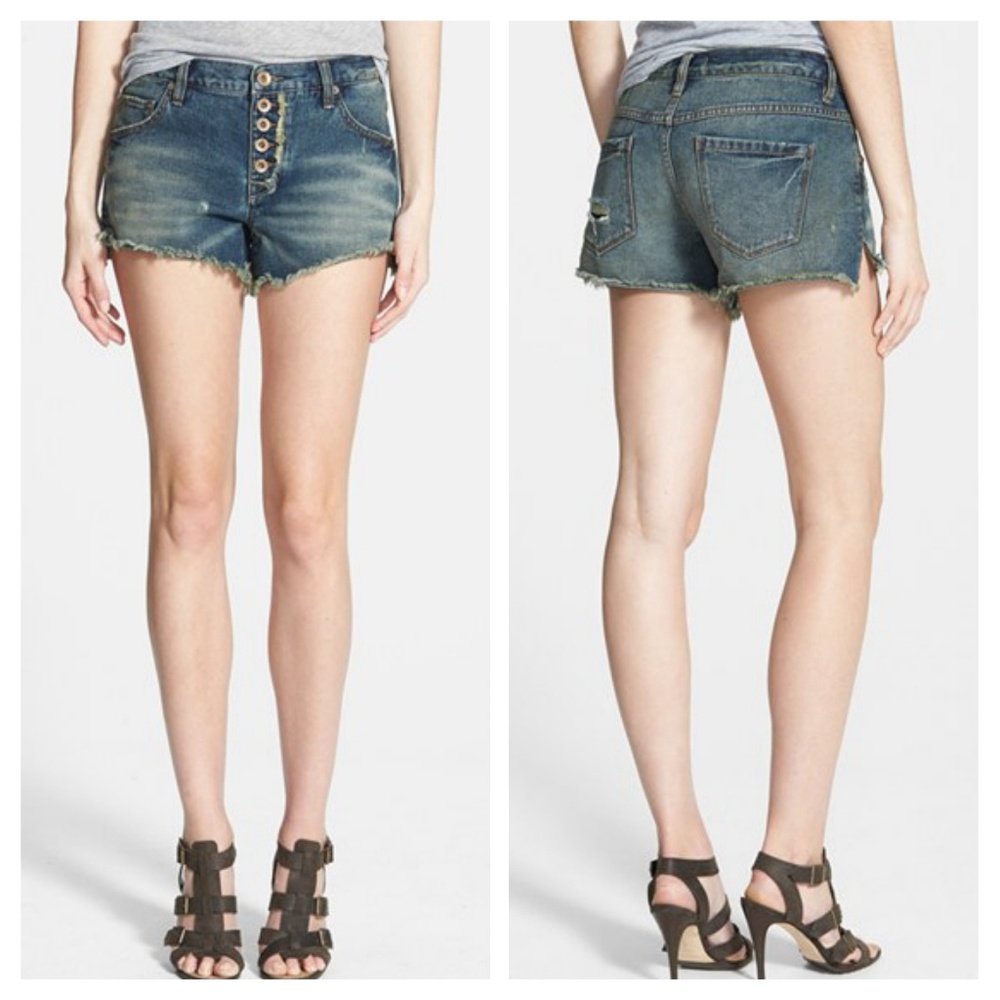 Free People Runaway Slouch Cutoffs